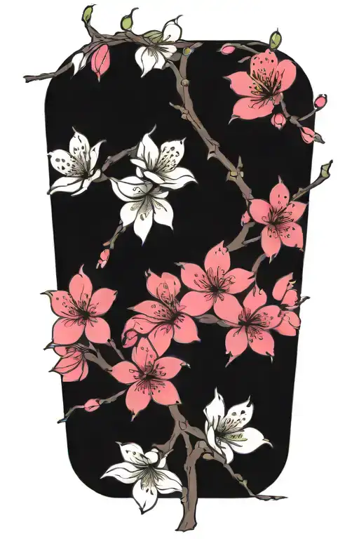 Beautiful Cherry Blossoms Falling