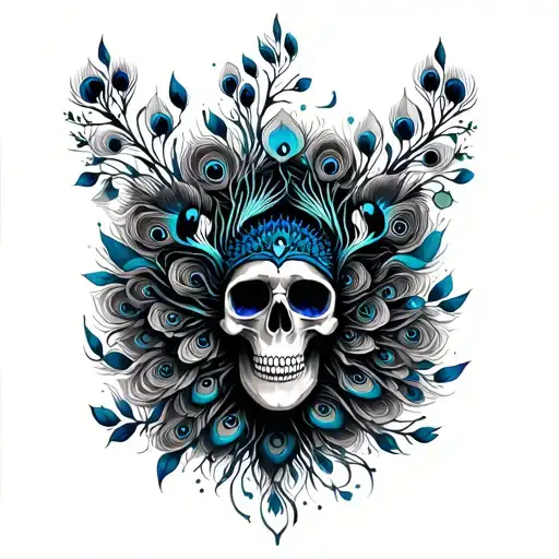 Peacock And Skull