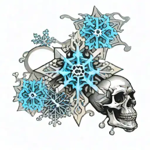 Snowflake And Skull