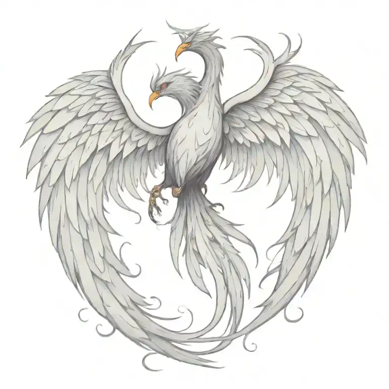 Phoenix Rising Wings Spread Wide
