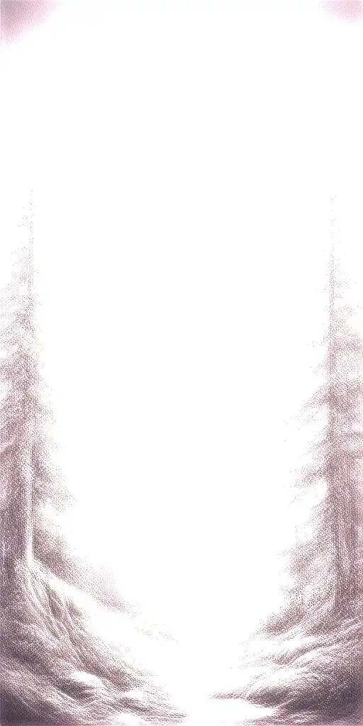 Massive Forest Landscape With Huge Moon In The Background