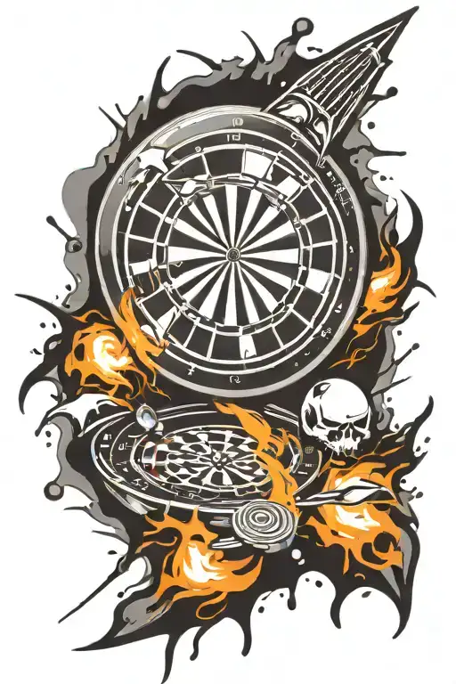 Dart Board Exploding