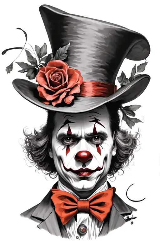 Pennywise Clown Johnny Depp As Mad Hatter Alice In Wonderland With Cheshire Cat