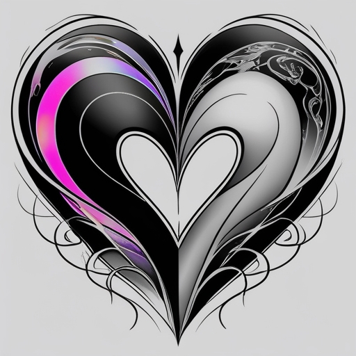 Silver Heart’s Path Tattoo idea