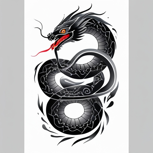 Sacred Serpent’s Rebirth Tattoo idea