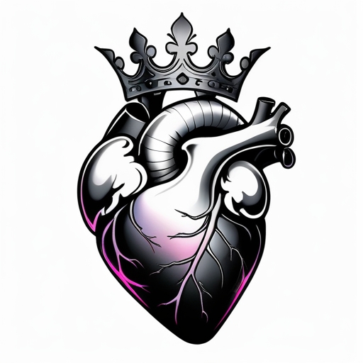 Crowned Heart Tattoo idea