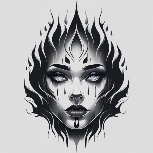 Tears of Ice Tattoo idea