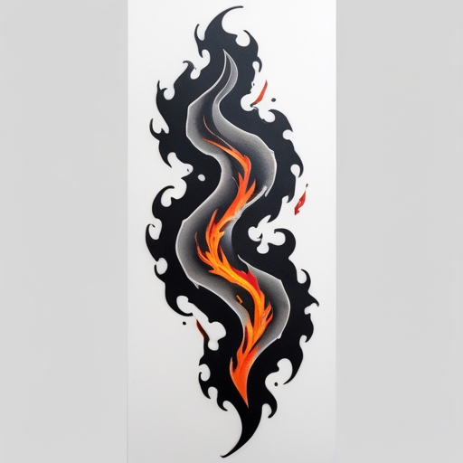 Frostbound Path of Fire Tattoo idea