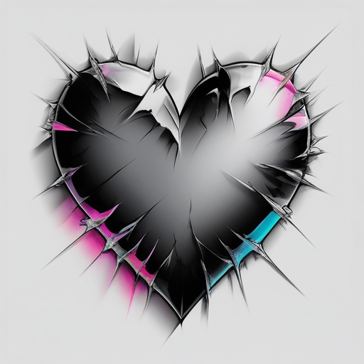 Frosted Heart Tattoo idea