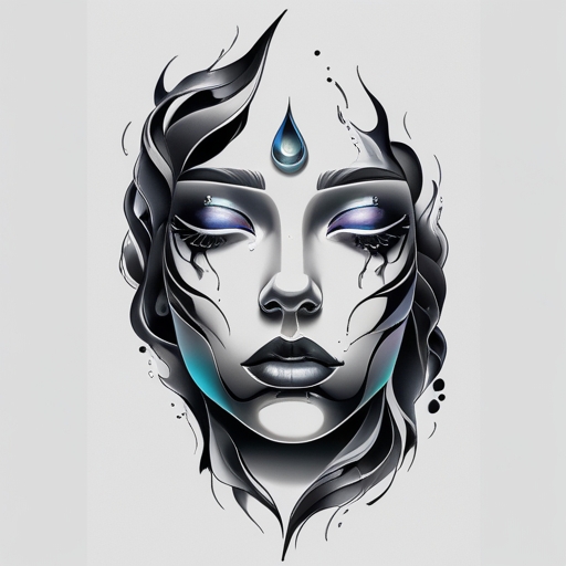 Tears of the Silent Storm Tattoo idea