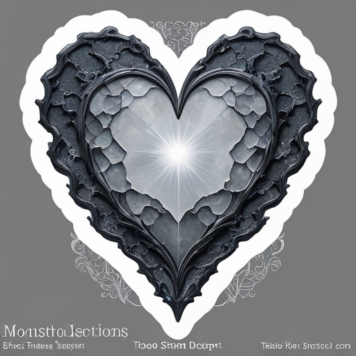 Moonstone Heart Tattoo idea