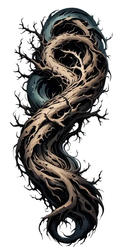 Twisting Tree Branches