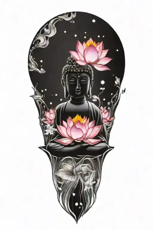 Buddha Lotus Galaxy
