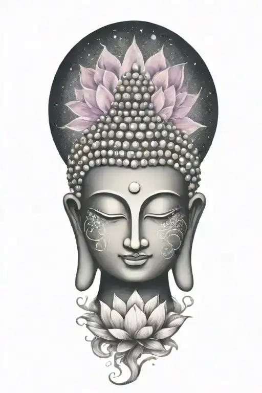 Buddha Floating Galaxy Lotus