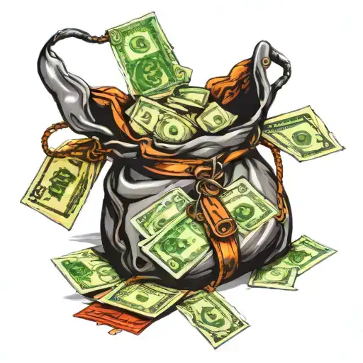 Money Bag Overflowing