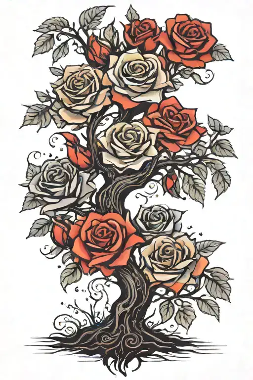 Roses Tree Of Life