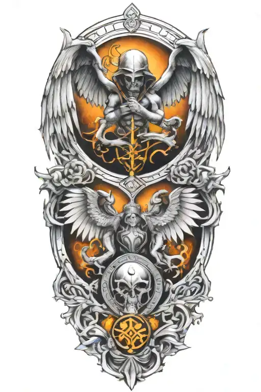 Pisces And Scorpio Zodiac Signs With A Guardian Angel