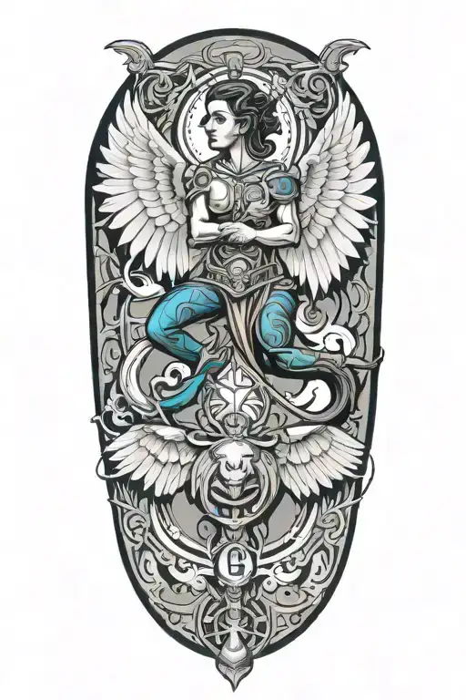 Pisces And Scorpio Zodiac Signs Merged A Guardian Angel Watching