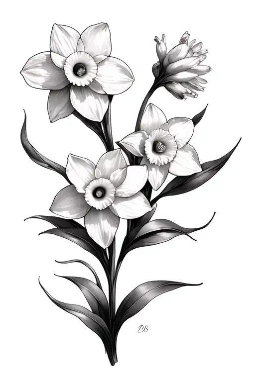 Daffodils And Azaleas