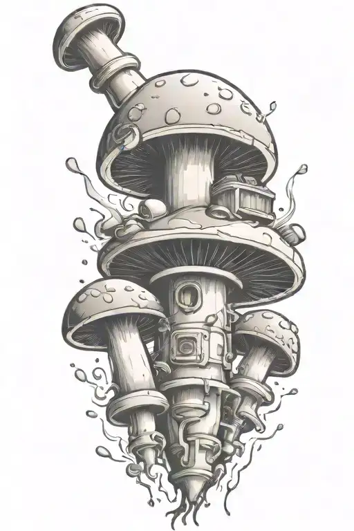 Mushroom Grenade Mixed Together