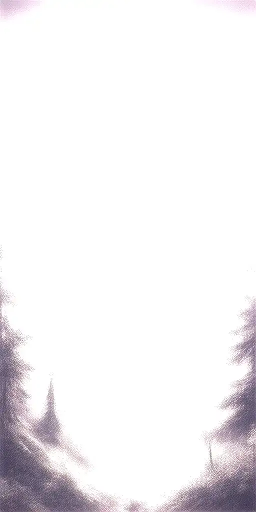 Massive Forest Landscape With Huge Moon In The Background