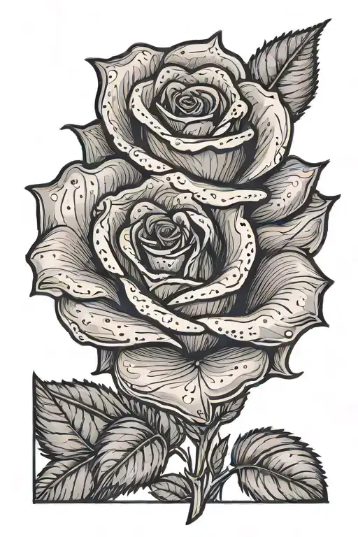 Rose With I Love You Written On The Rose Stalk