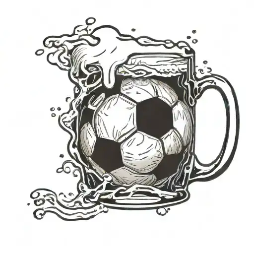 Soccer Ball Beer Mug