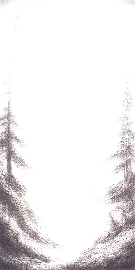 Massive Forest Landscape With Huge Moon In The Background