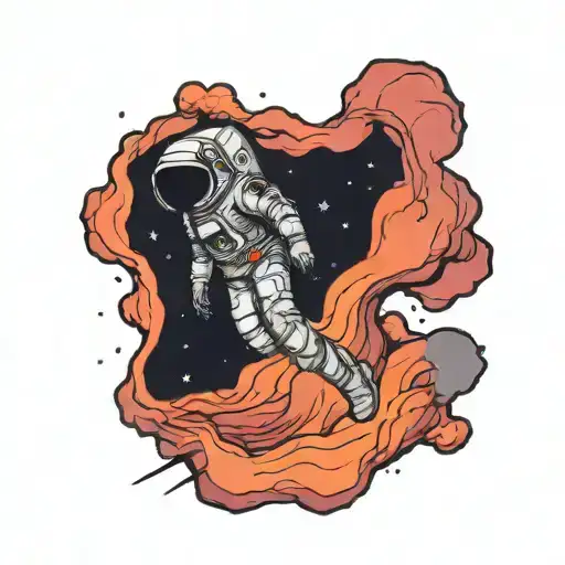 Astronaut Floating