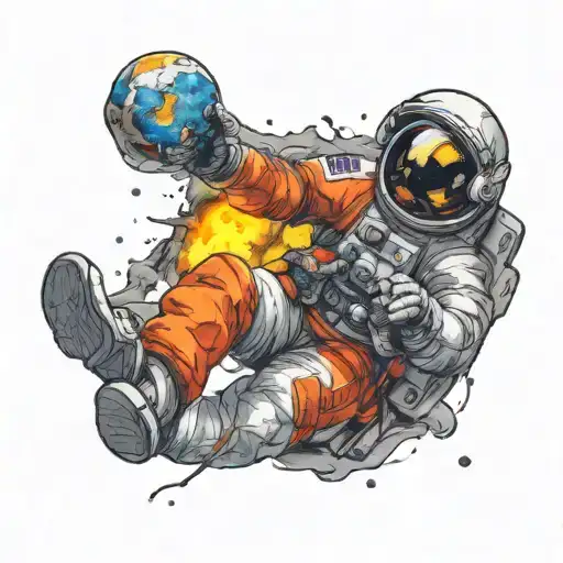 Astronaut Floating