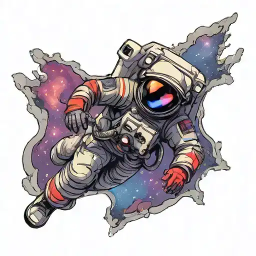 Astronaut Floating