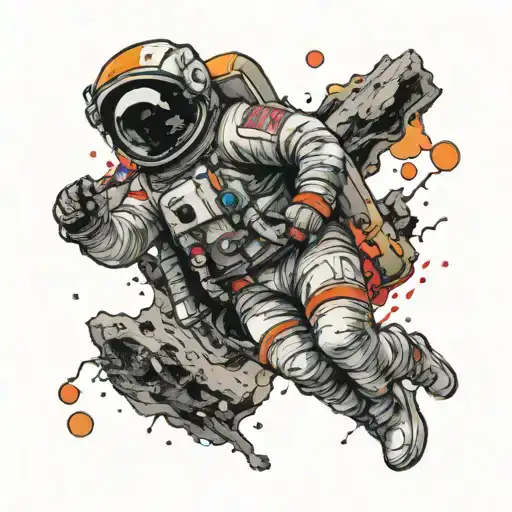 Astronaut Floating