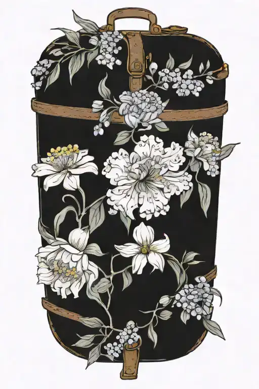 Birth Flowers November July January And April As Either A Cluster Or On A Suitcase Or Castle