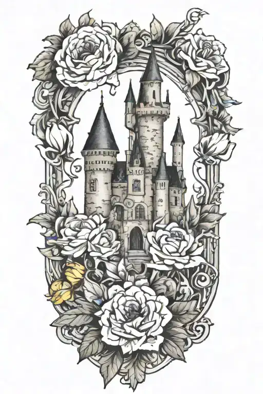 Birth Flowers November July January And April On A Castle