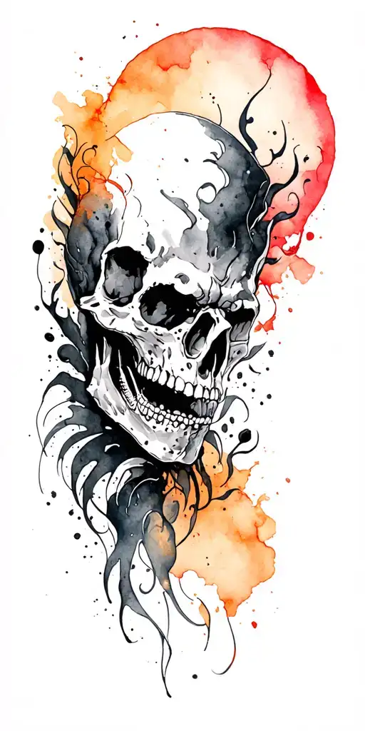 Full Sleeve Watercolor Design