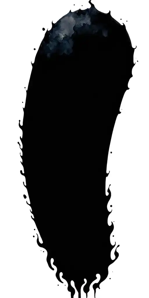 Full Sleeve Watercolor Design Of Fire Rising