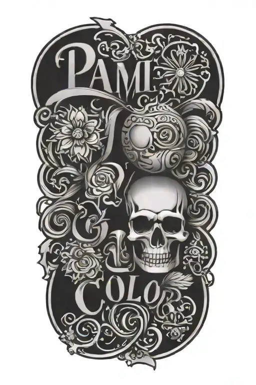 A Tattoo That Expresses Love With The Lettering Pami