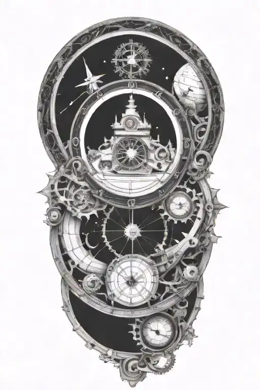 A Mechanical Clock With Intricate Astronomy