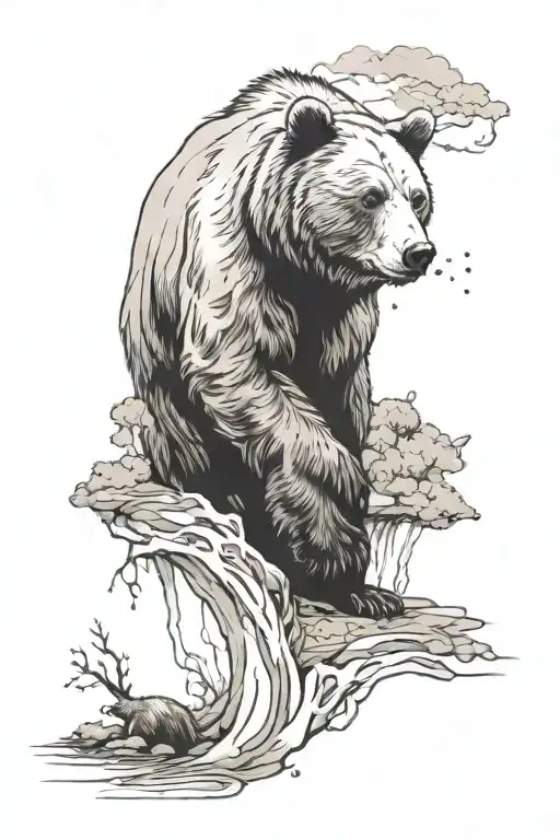 Nature River Bear