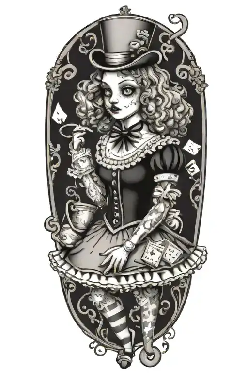 Alice In Wonderland Poodle Looking