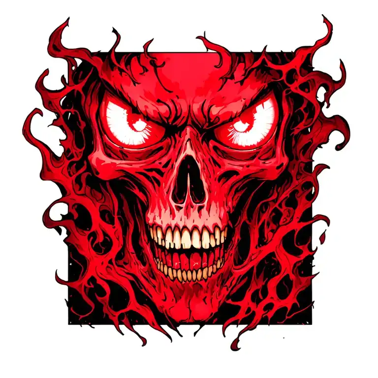 The Death Whit Red Eyes