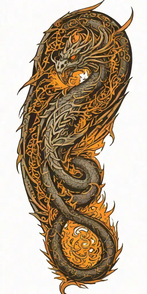 Dragon With Phoenix Wings Spikey