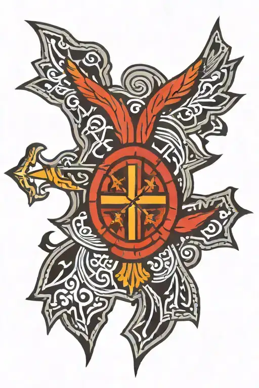 Zia Symbol With New Mexico