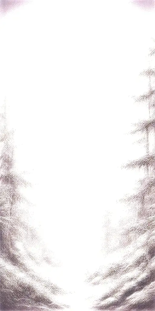 Massive Forest Landscape With Huge Moon In The Background