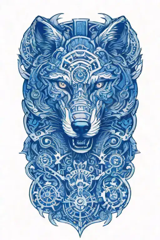 Mechanical Wolf Running