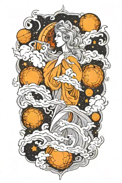 Heaven Opening Her Coat To Reveal Hidden Galaxies