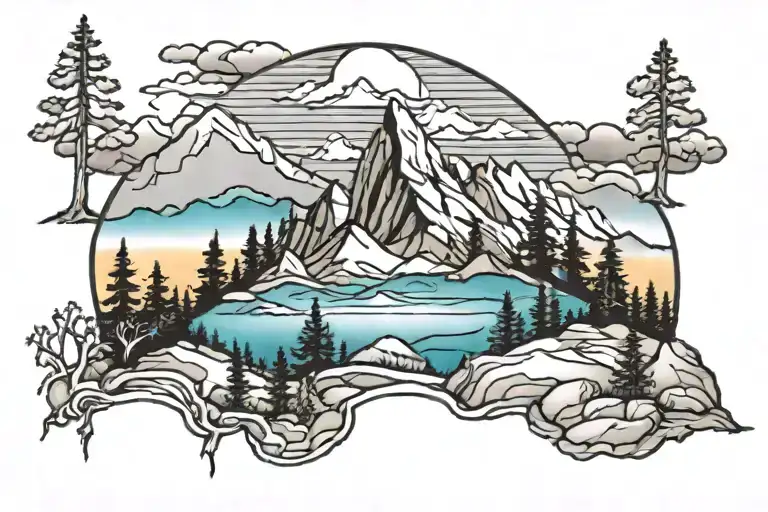 Colorado Mountain Scene