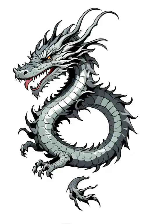 Dragon Covering Shoulder