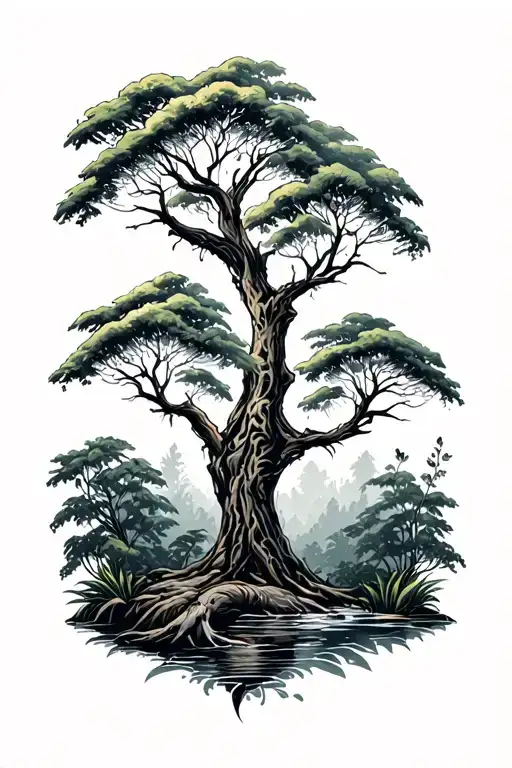 Jungle Forest With Trees