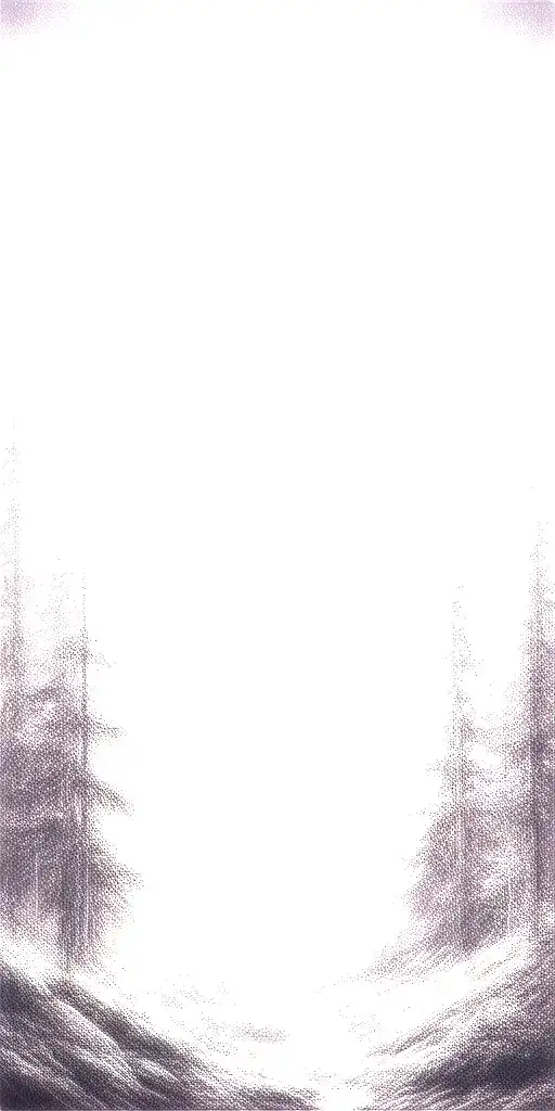 Massive Forest Landscape With Huge Moon In The Background